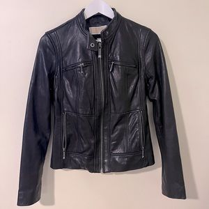Michael Kors Leather Jacket | Black